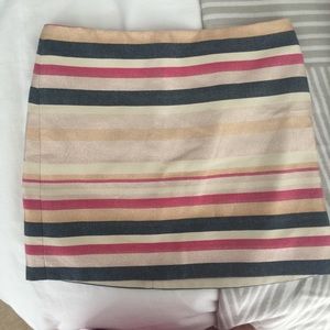 J Crew Stiped Skirt